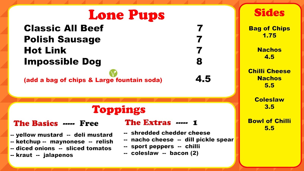 Pampered Pup Menu - Image 2